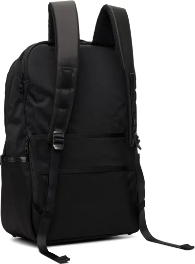 Master-piece Black Progress Coating Daypack In Black