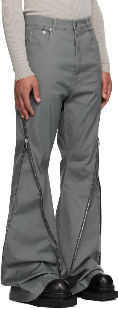 Rick Owens Gray Concordians Bolan Banana Trousers In Gray