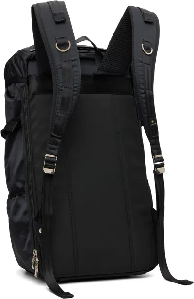 Master-piece Black Lightning Flap Backpack In Black