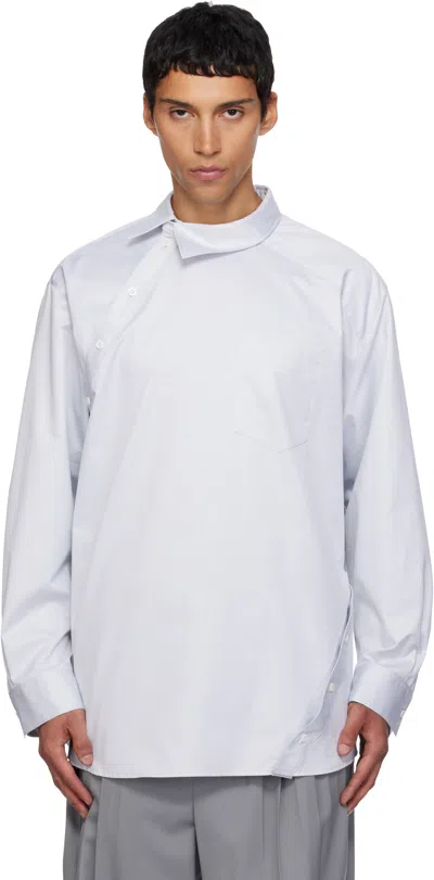 Peter Do Blue Kiko Shirt In White