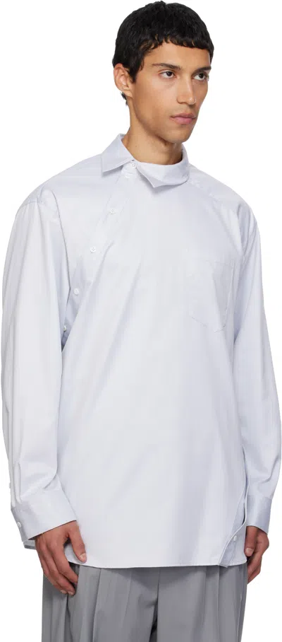 Peter Do Blue Kiko Shirt In White