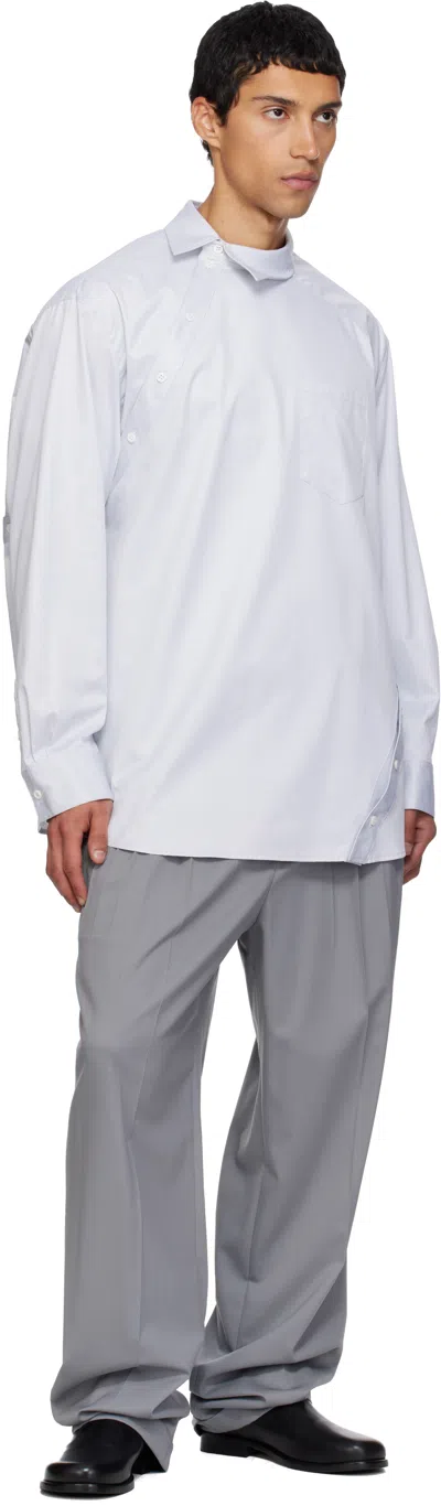 Peter Do Blue Kiko Shirt In White