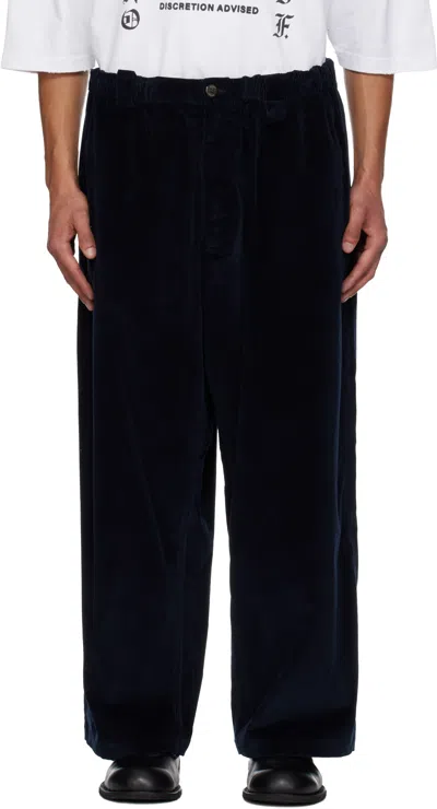 Willy Chavarria Toluca Wide-leg Cotton-blend Corduroy Trousers In Blue