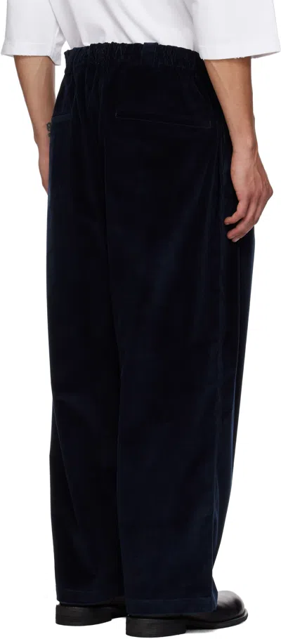 Willy Chavarria Toluca Wide-leg Cotton-blend Corduroy Trousers In Blue