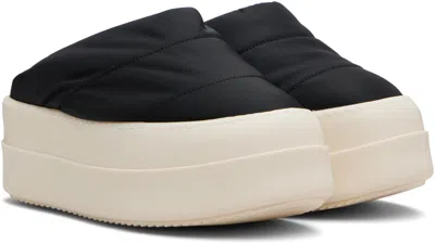 Rick Owens Drkshdw Black Concordians Mega Bumper Slip On Lunar Loafers In Multi