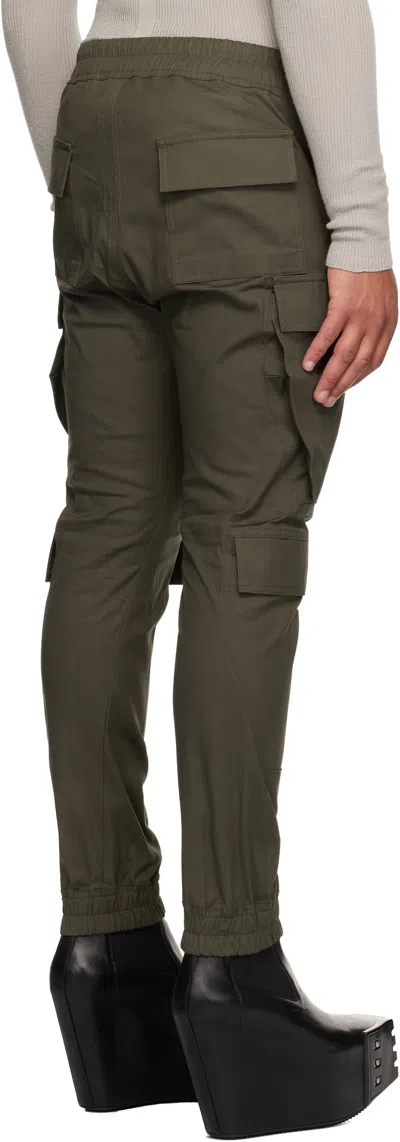 Rick Owens Khaki Concordians Mastodon Megacargo Cargo Pants In Green