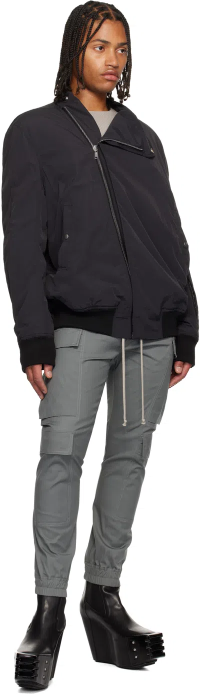 Rick Owens Gray Concordians Mastodon Megacargo Cargo Pants In Gray