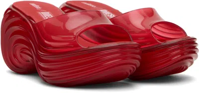 Diesel Red Melissa Edition Quantum Platform Heeled Sandals In Multi