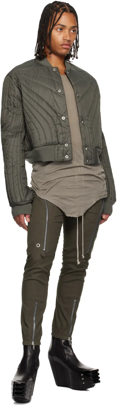 Rick Owens Khaki Concordians Bauhaus Cargo Pants In Green