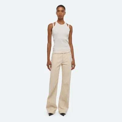 Helmut Lang Double Strap Racerback Tank In White