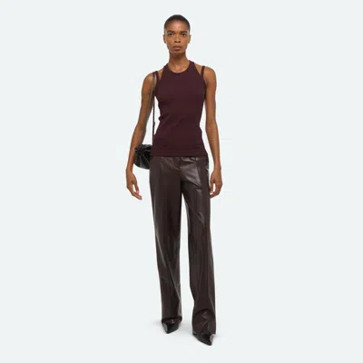 Helmut Lang Racer Strap Tank In Brown