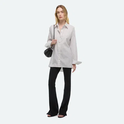 Helmut Lang Placket Cinch Shirt In Multi