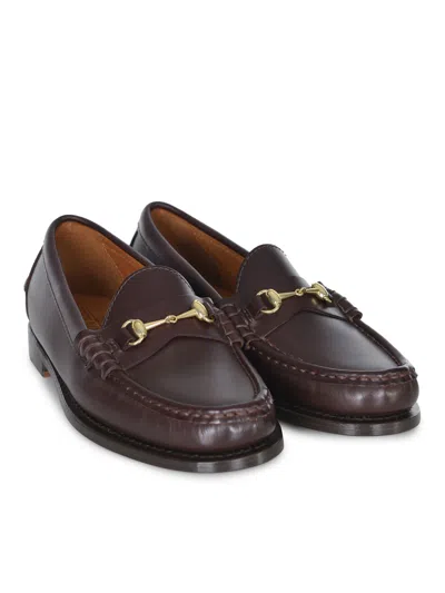 Sebago Joe Modena Bordeaux Pull-on Loafers With Horsebit Detail In Leather Woman In Animal Print