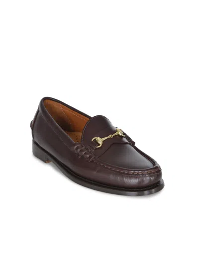 Sebago Joe Modena Bordeaux Pull-on Loafers With Horsebit Detail In Leather Woman In Animal Print