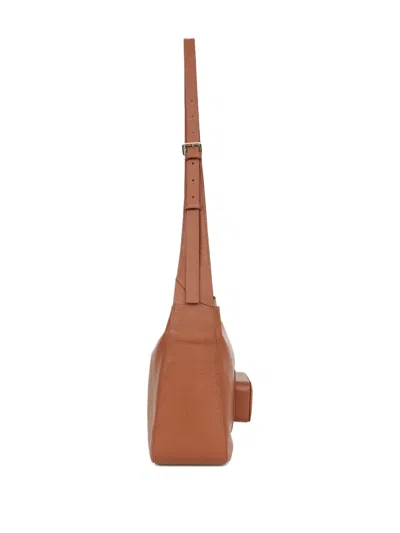 Misci Moquequinha Leather Messenger Bag In Brown