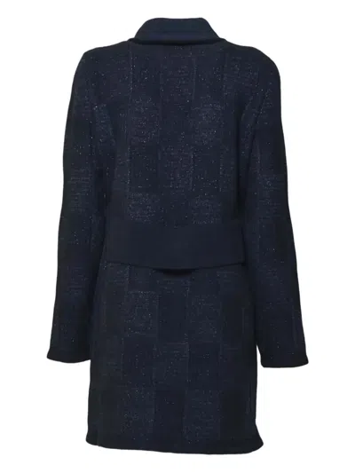 Mirco Giovannini Patch-pocket Coat In Blue
