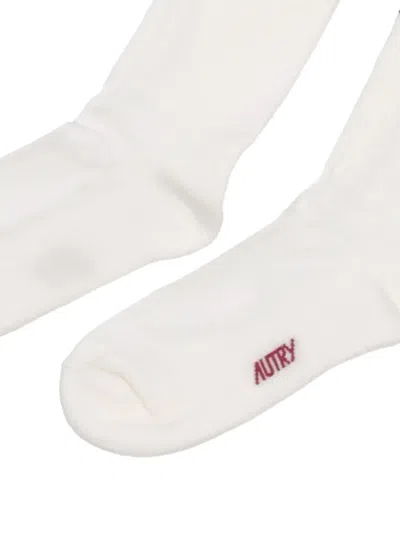 Autry Striped Socks In White