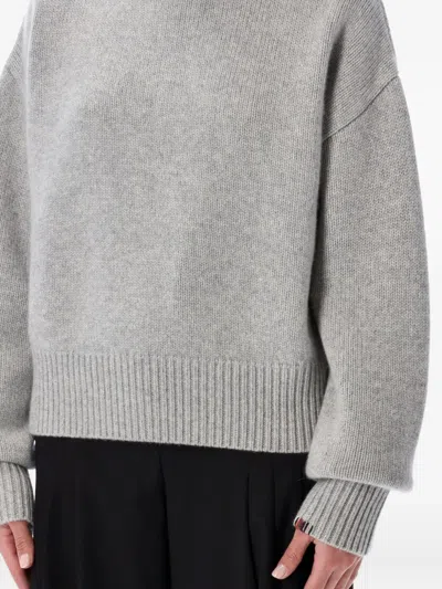 Extreme Cashmere Roll-neck Long-sleeve Sweater In Gray