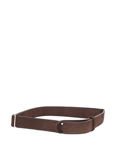 Orciani Leather Belt In Brown
