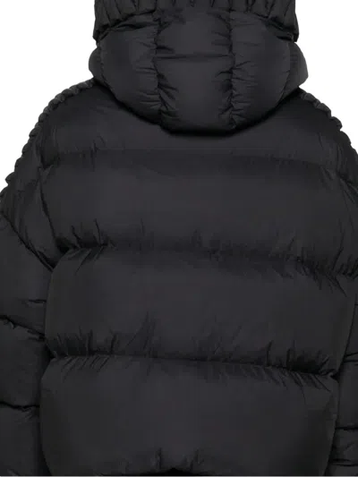 Raxxy Quilted Hooded Puffer Jacket In Black