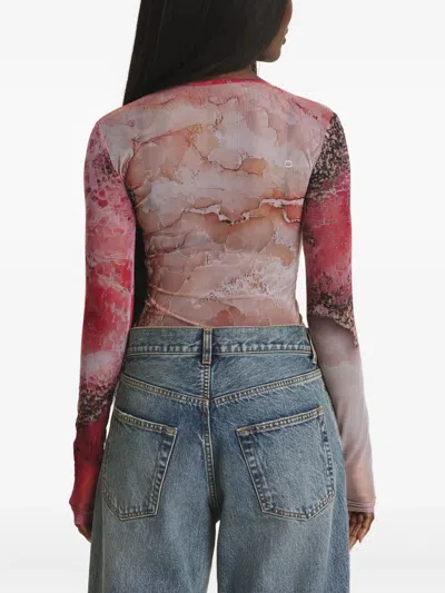 Irina Voinea Long-sleeve Top In Pink