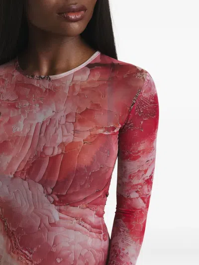 Irina Voinea Long-sleeve Top In Pink