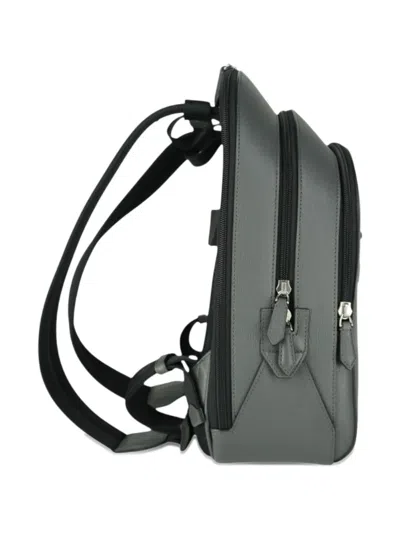 Pre-owned Montblanc Sartorial Backpack In Gray