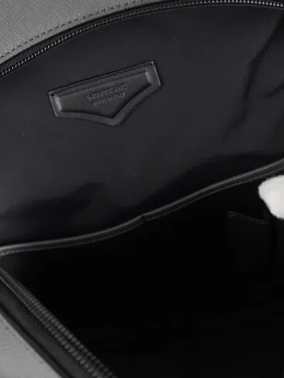 Pre-owned Montblanc Sartorial Backpack In Gray