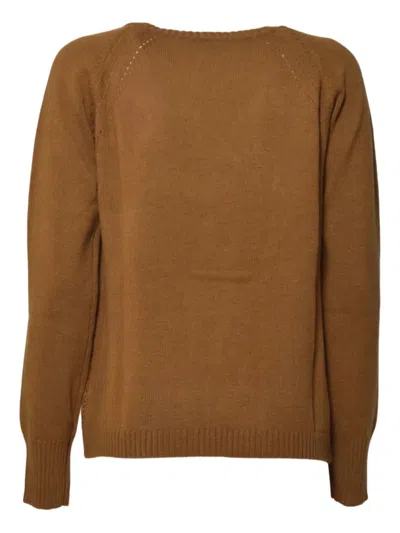Solotre Raglan-sleeve Sweater In Brown