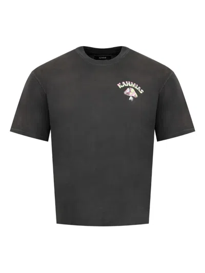 Nahmias Tripping Boxy Graphic-print T-shirt In Gray