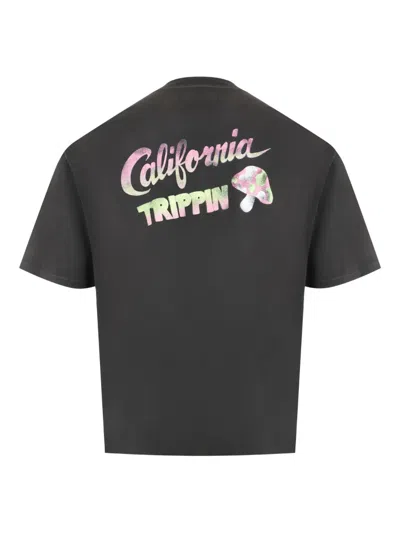 Nahmias Tripping Boxy Graphic-print T-shirt In Gray