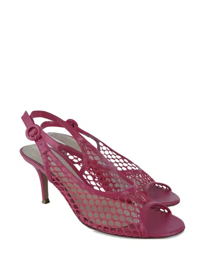 Pre-owned Gianvito Rossi 70mm Carolina Heeled Sandals In Pink