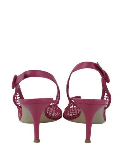 Pre-owned Gianvito Rossi 70mm Carolina Heeled Sandals In Pink