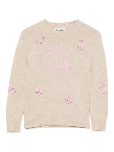 Mc2 Saint Barth Crew-neck Sweater In Neutral