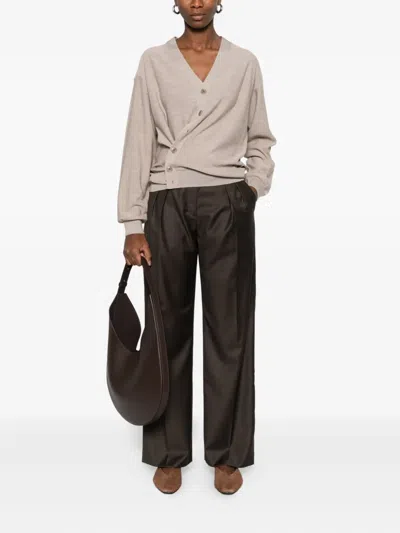 Lemaire Button-front Cardigan In Neutral