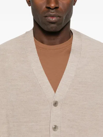 Lemaire Button-front Cardigan In Neutral