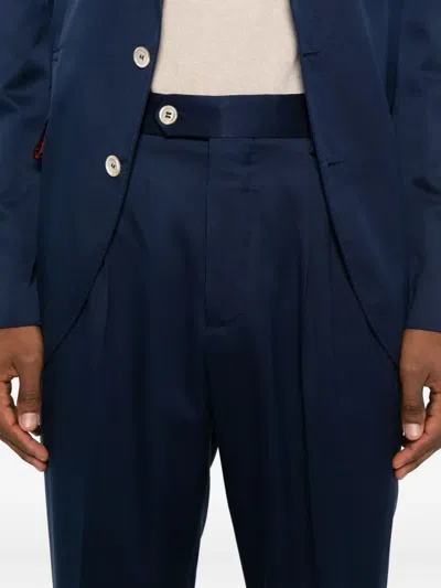 Brunello Cucinelli Wool Single-breasted Suit In Blue