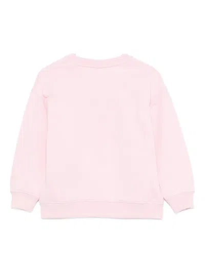 Mc2 Saint Barth Heart-motif Crew-neck Sweatshirt In Pink