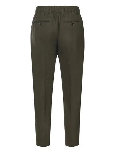 Be Able Pleats-detail Belt-loops Trousers In Green