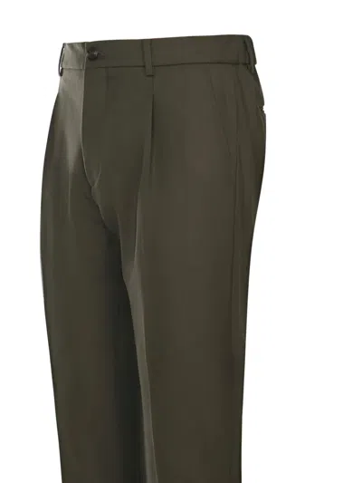 Be Able Pleats-detail Belt-loops Trousers In Green