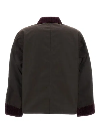 Bode Corduroy-detail Patch-pocket Jacket In Brown