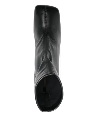 Aldo Castagna 90mm Paulene Square-toe Ankle Boots In Black