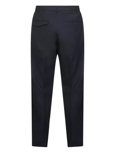 Tagliatore Blue Stretch Virgin Wool Blend Garcon Trousers In Blue