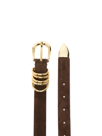 Dehanche Hollyhock Ring Buckle Belt In Brown