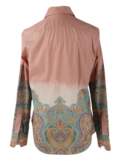 Pre-owned Etro Vintage Paisley-print Shirt In Pink