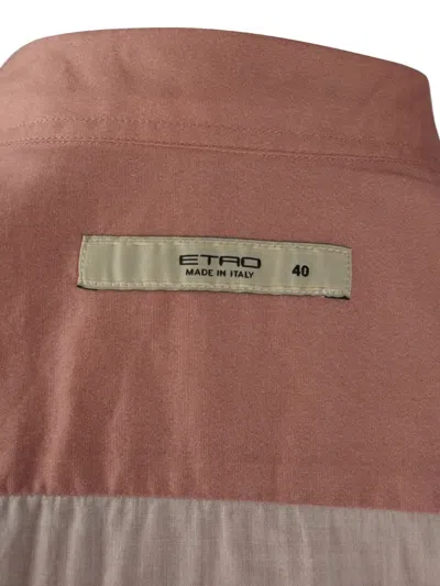 Pre-owned Etro Vintage Paisley-print Shirt In Pink