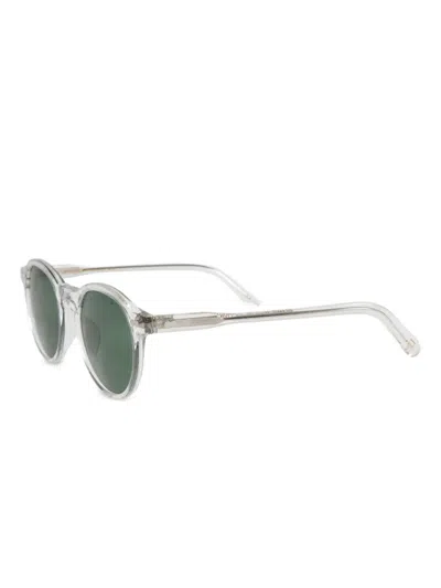 Moscot Miltzen Round-rame Sunglasses In Green