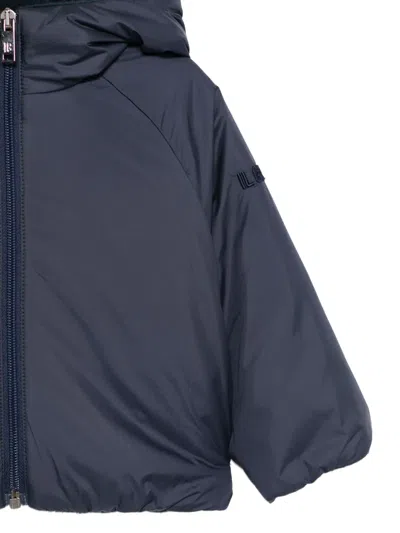 Il Gufo Hooded Zip Jacket In Blue