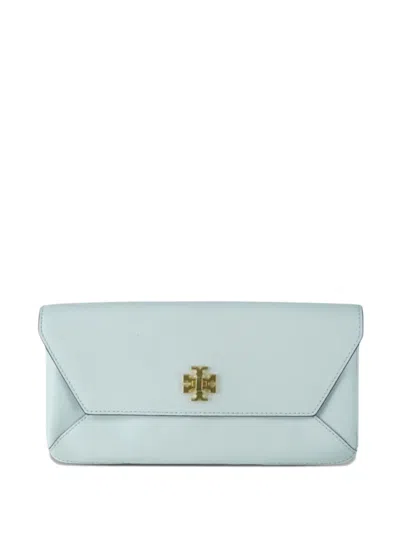 Pre-owned Tory Burch Leather Clutch Bag In Blue