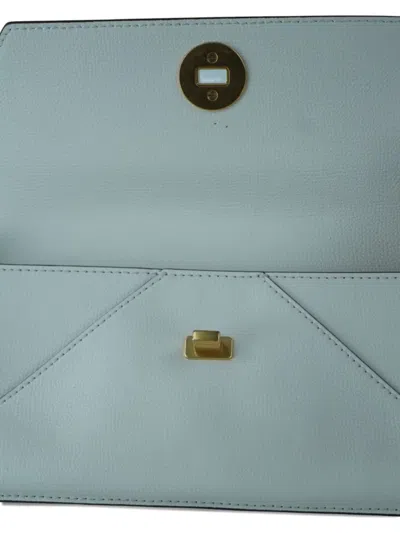 Pre-owned Tory Burch Leather Clutch Bag In Blue